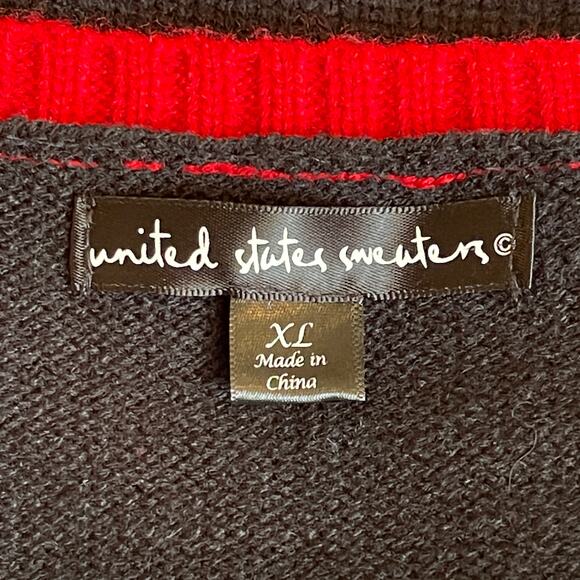 United States Sweaters Santa HO HO HO Ugly Christmas Sweater Dress Size XL NWOT - Picture 4 of 4